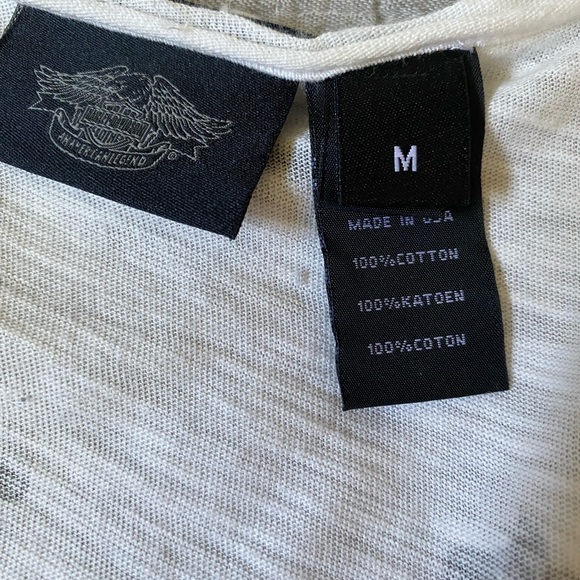 Harley-Davidson Women’s Distressed Cream Tank Top w/Little Motorcycles s… - Picture 8 of 9